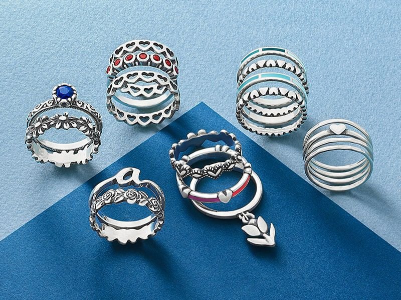 Stacked rings from James Avery.