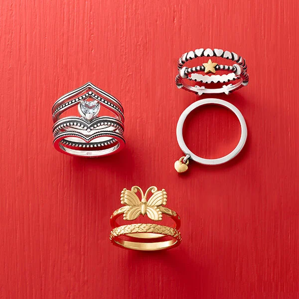 Stackable rings from James Avery.