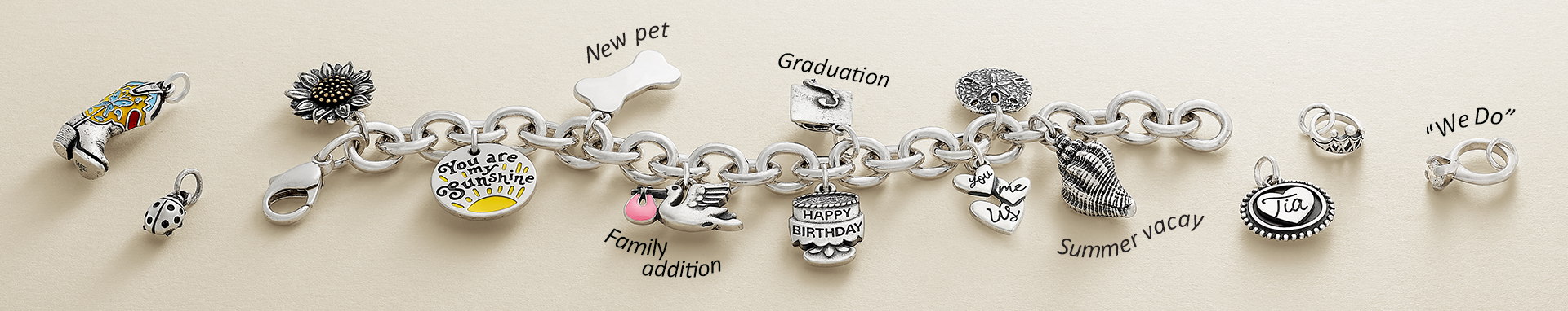 Customize your own charm on sale bracelet